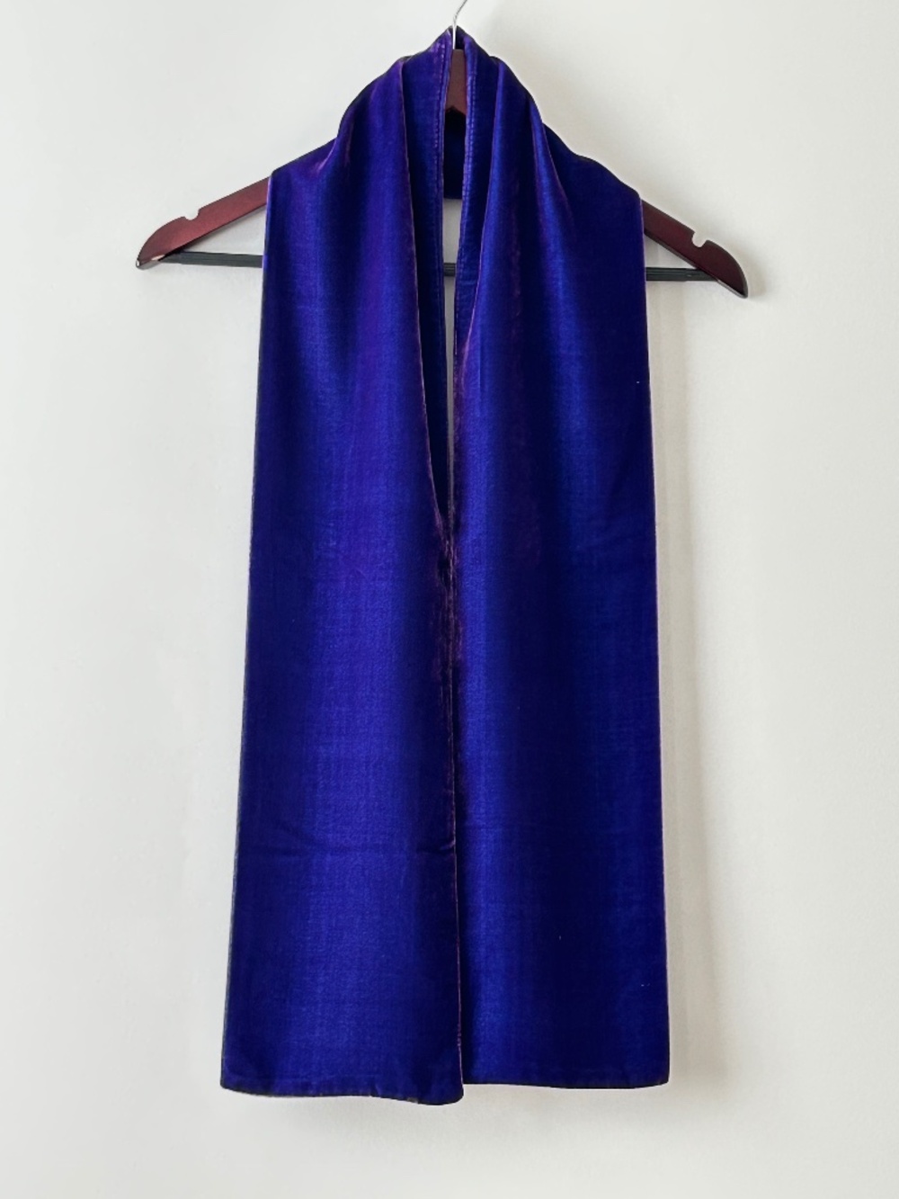 Purple Velvet Scarf